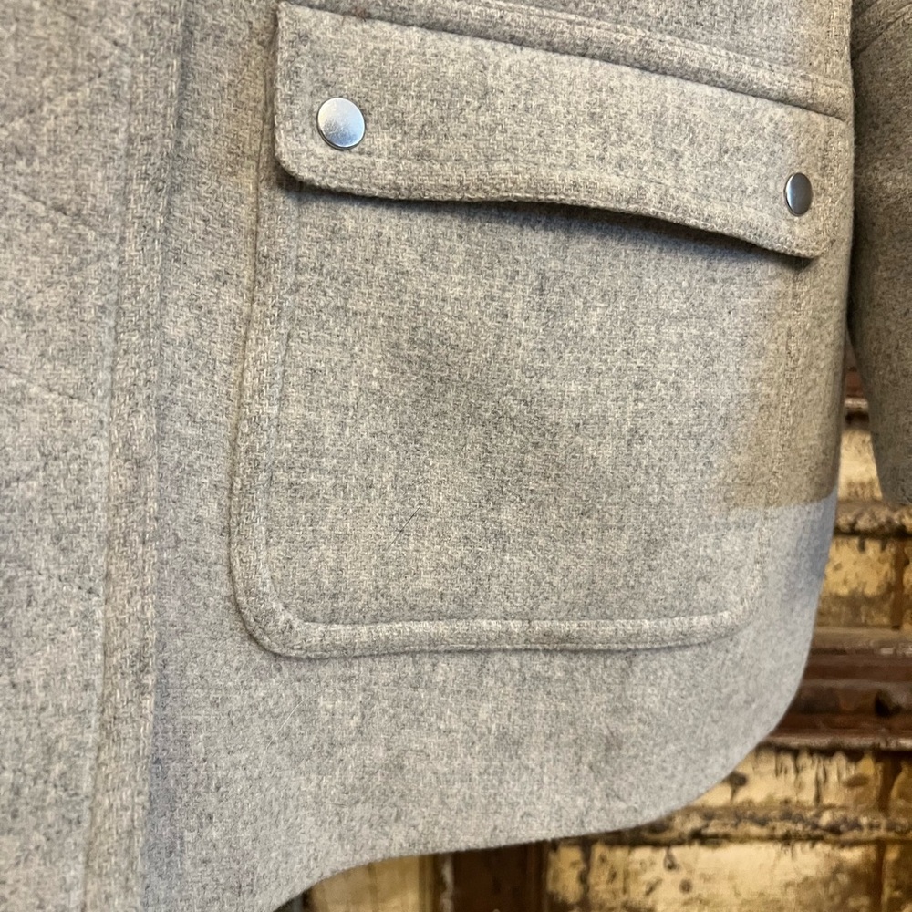 J Crew Italian Stadium Cloth Nello Gori Wool Blend Chateau Coat - Picture 4 of 9